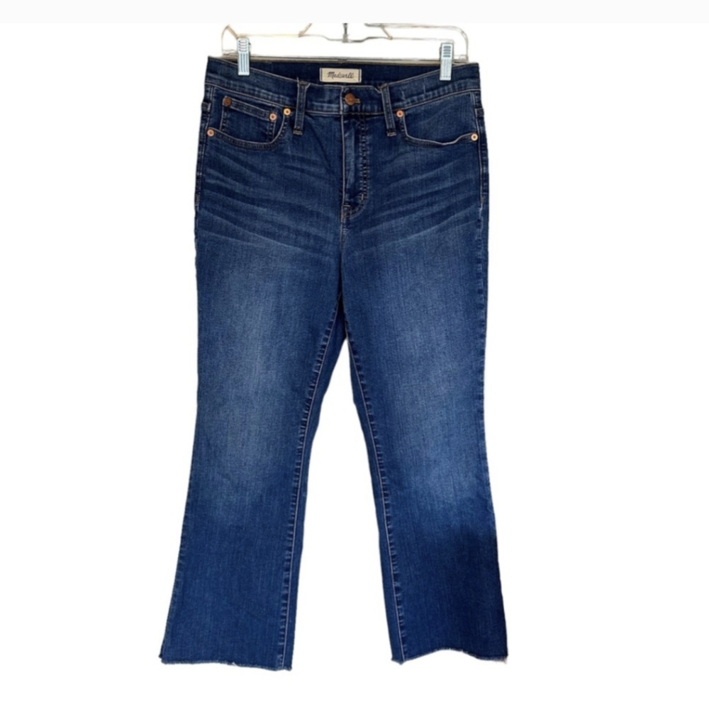Madewell Cali Demi Boot cut crop Jeans in Preston Wash